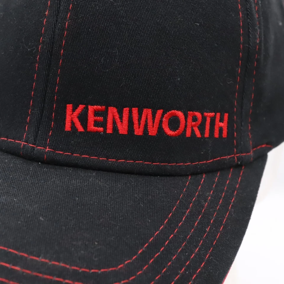 Gorra Kenworth negra y roja elástica ajustada adulto talla única Foto 2 de 4
