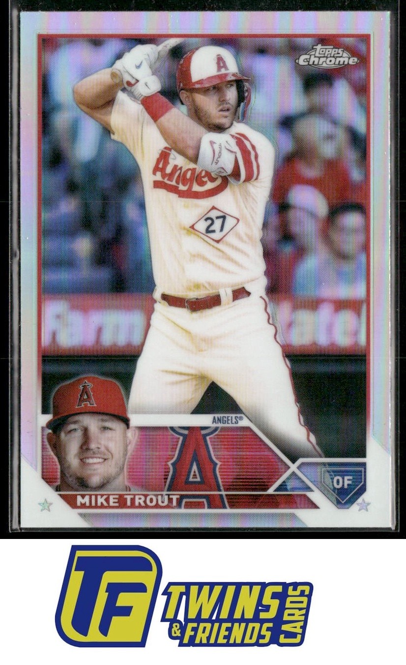 2023 Topps Chrome #27 Mike Trout Refractors