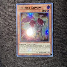 Yugioh Red Rose Dragon LDS2-EN108 Ultra Rare 1st Ed GREEN NM