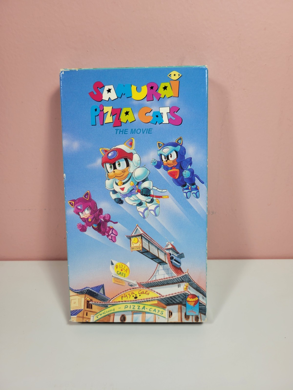 1991 Saban SAMURAI PIZZA CATS The Movie VHS