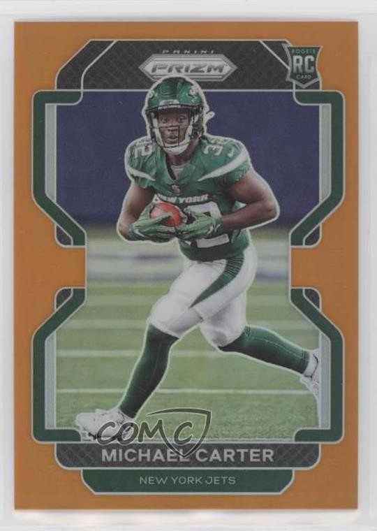 2021 Panini Prizm Rookie Orange Prizm 213/249 Michael Carter #365 0ub8