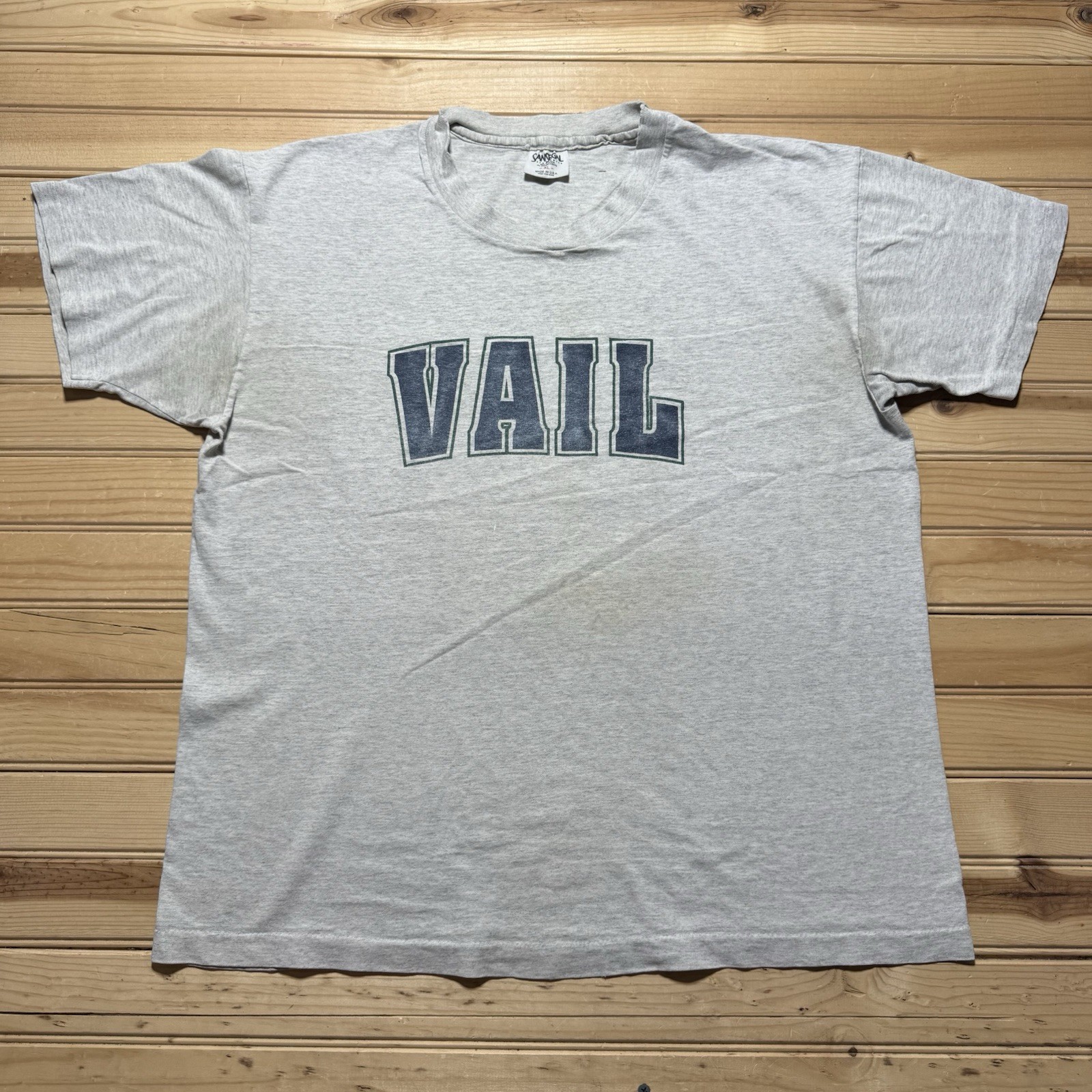 Vintage 90s Vail Colorado Faded Distressed Single Stitch Shirt Size XL