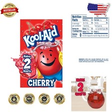 Unsweetened Cherry Kool Aid Drink Mix Packets - 4 Pack, Zero Calories, Vitamin C