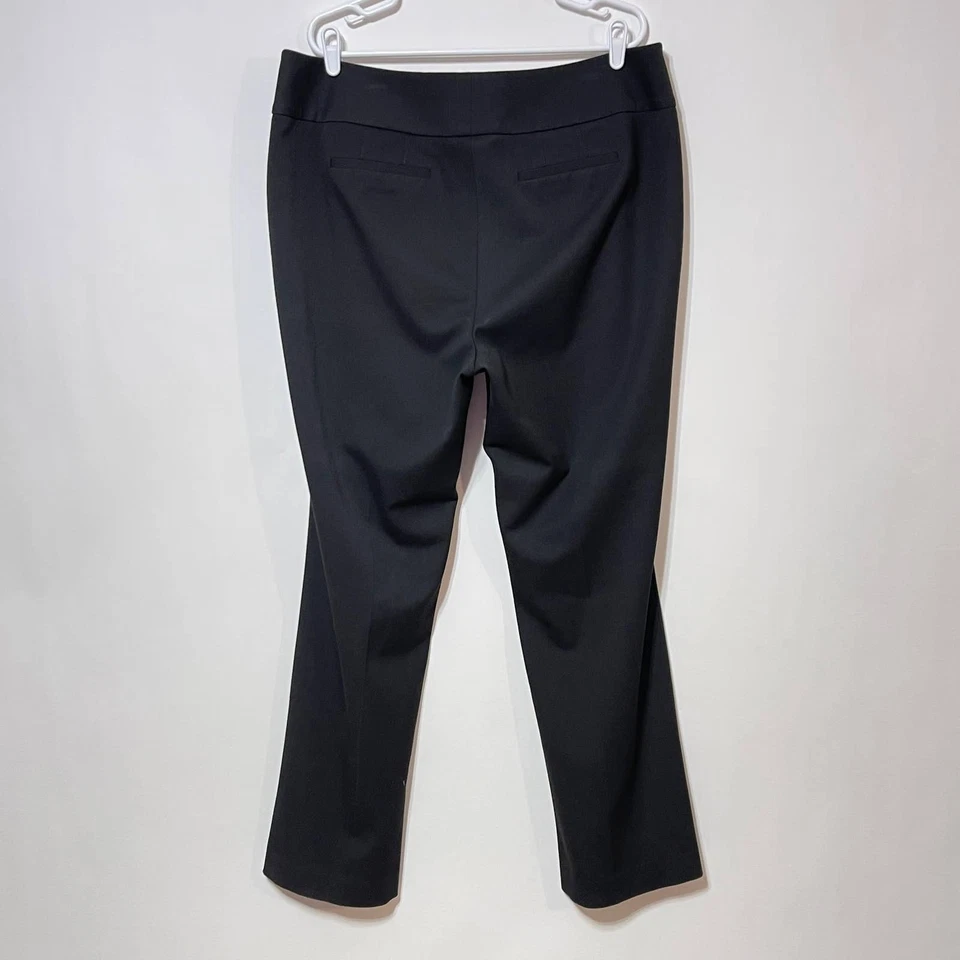 Pantalones chinos halógenos para mujer Plus 16W negros de pierna recta elásticos 40x33 Foto 2 de 4