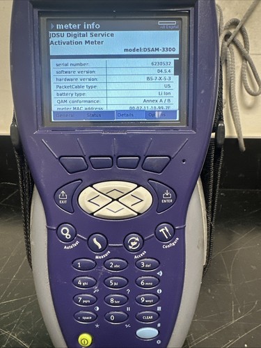 Complete Kit JDSU DSAM-3300 XT 3300 Cable Tester DOCSIS 3.0 Extended Battery - 第 1/8 張圖片