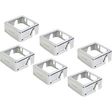 JMAZ Covers for MAD PAR Lighting Fixtures Chrome, 6-Pack 