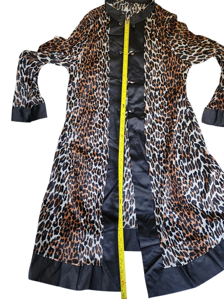 Vestido de festa vintage Vanity Fair estampa de leopardo tamanho 34 médio Rockabilly anos 60 - Imagem 3 de 4