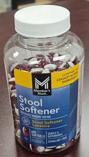 Member's Mark Stool Softener Docusate Sodium 100mg Regular Strength 600 Exp 8/27