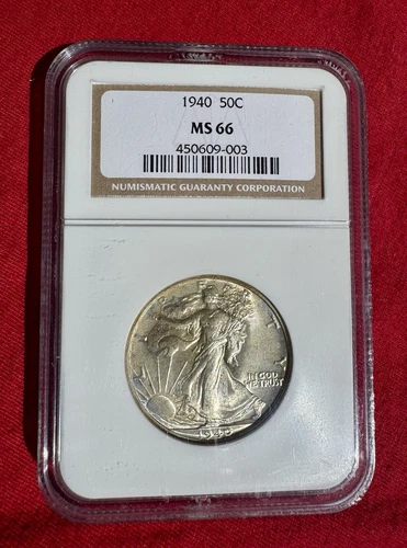 1940 Walking Liberty Half Dollar Walker NGC 66 Silver 50c