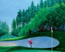 The Eagle Landing - Original Landscape Acrylic Painting by M.H. Laing