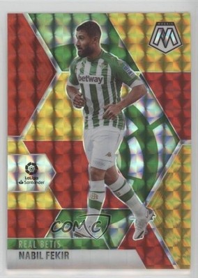 2020-21 Panini Mosaic La Liga Choice Red & Gold Prizm /88 Nabil Fekir #8 0s5s