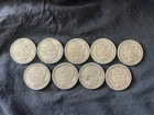 Lot of 9 1901-S morgan silver dollars