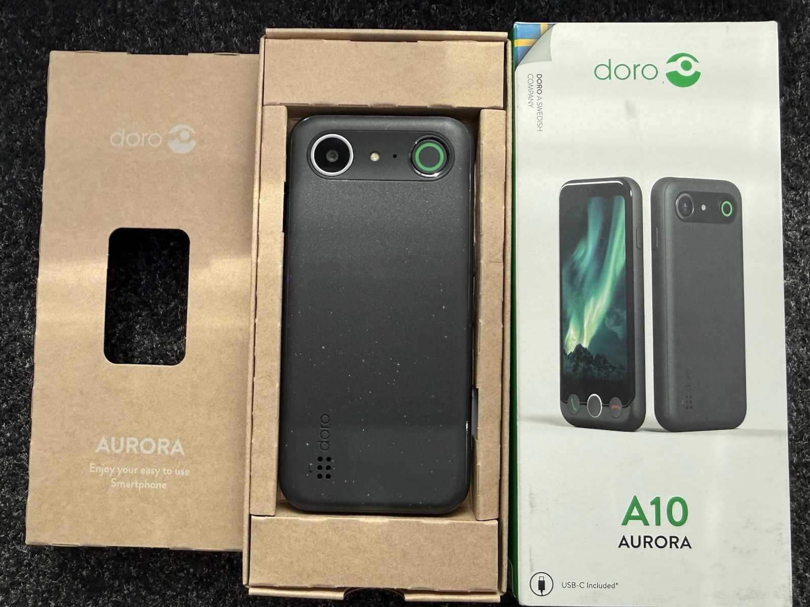 New and Sealed Doro Aurora A10 (4.5inch) Dual SIM Android Senior People Phone UK