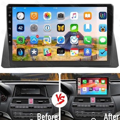 Apple Carplay Car Stereo Radio Android 15 4+64G For Honda Accord 8 2008-2013 GPS