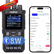 Radtel RT-900 8W Multi Band Ham Radio Handheld With Bluetooth Programming