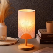 Bedside Table Lamp for Bedroom Boho Desk Lamp Minimalist Bedside Desk Lamp 3W...