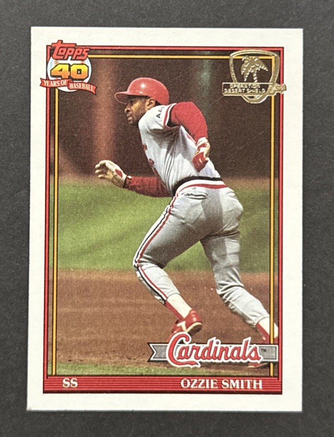 1991 Topps Desert Shield OZZIE SMITH St. Louis Cardinals HOF #130