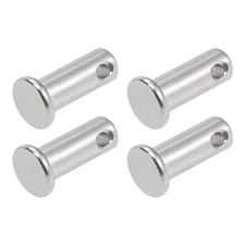 Clevis Pins 8mmx20mm 4 PCS Single Hole Flat Head 304 Stainless Steel Pin