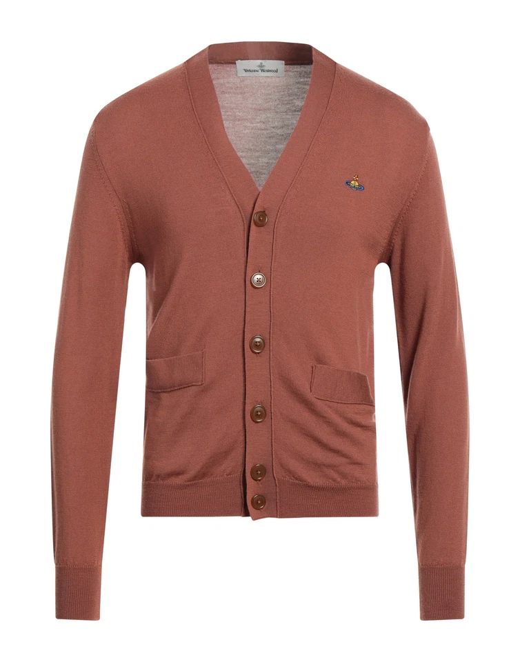 PVP €351 VIVIENNE WESTWOOD Cárdigan de Lana Talla XL Cuello en Y Hecho en Italia Foto 4 de 4