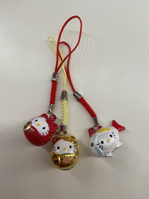 Hello Kitty japanischer Stil 3 Stck. Hello Kitty Schlüsselanhänger Schlüsselring Anhänger Taschenanhänger