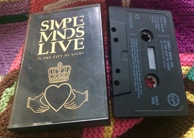 play tested: SIMPLE MINDS - Live In The City Of Light -  Cassette Tape Album