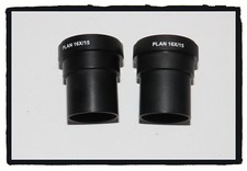 Pair of 16X Microscope Eyepieces with 15 mm FOV