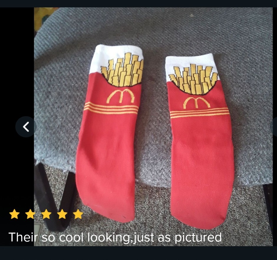 Socks Novelty McDonalds French Fries Unisex Mens Ladies Free Post eBay