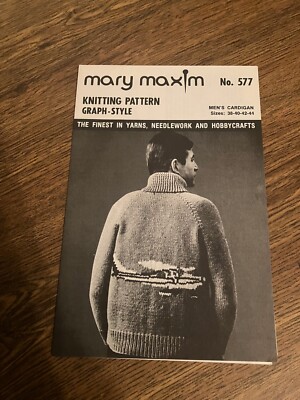 Vintage Back Issue of Mary Maxim Fashion Pattern No. 577