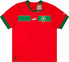 Camiseta local Marruecos 2022/23 Copa Mundial Puma 2022 Fútbol Atlas Leones Kit Rojo