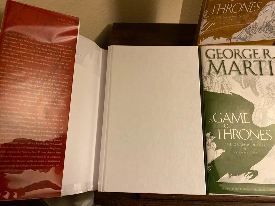 GAME OF THRONES GRAPHIC NOVEL #1-4, George RR Martin, SIGNED 1st/1sts, HCDJ Foto 2 de 4