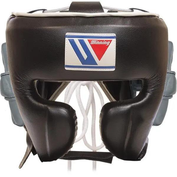 Winning Boxing Head gear Face Guard FG-2900 Black Gray size