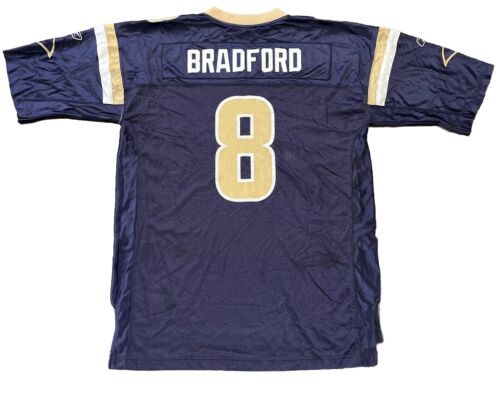Rams Jersey XL Sam Bradford Mens Blue Reebok