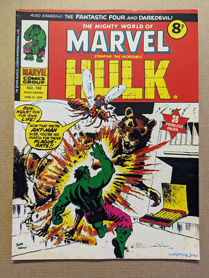 The Mighty World of Marvel #142 June 21st 1975, Marvel UK Comic 