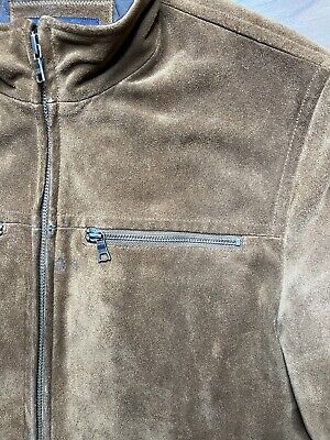 Banana Republic Cowhide Suede Leather Zip Moto Jacket Large Banana Republic Cowhide Suede Leather Zip Moto Jacket Large