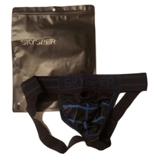 Skysper Jockstrap Men's Size MEDIUM Blue Athletic Supporter Underwear 