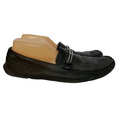 Mens Prada black driving shoes Black Saffiano Leather Driver | PRADA main image 4