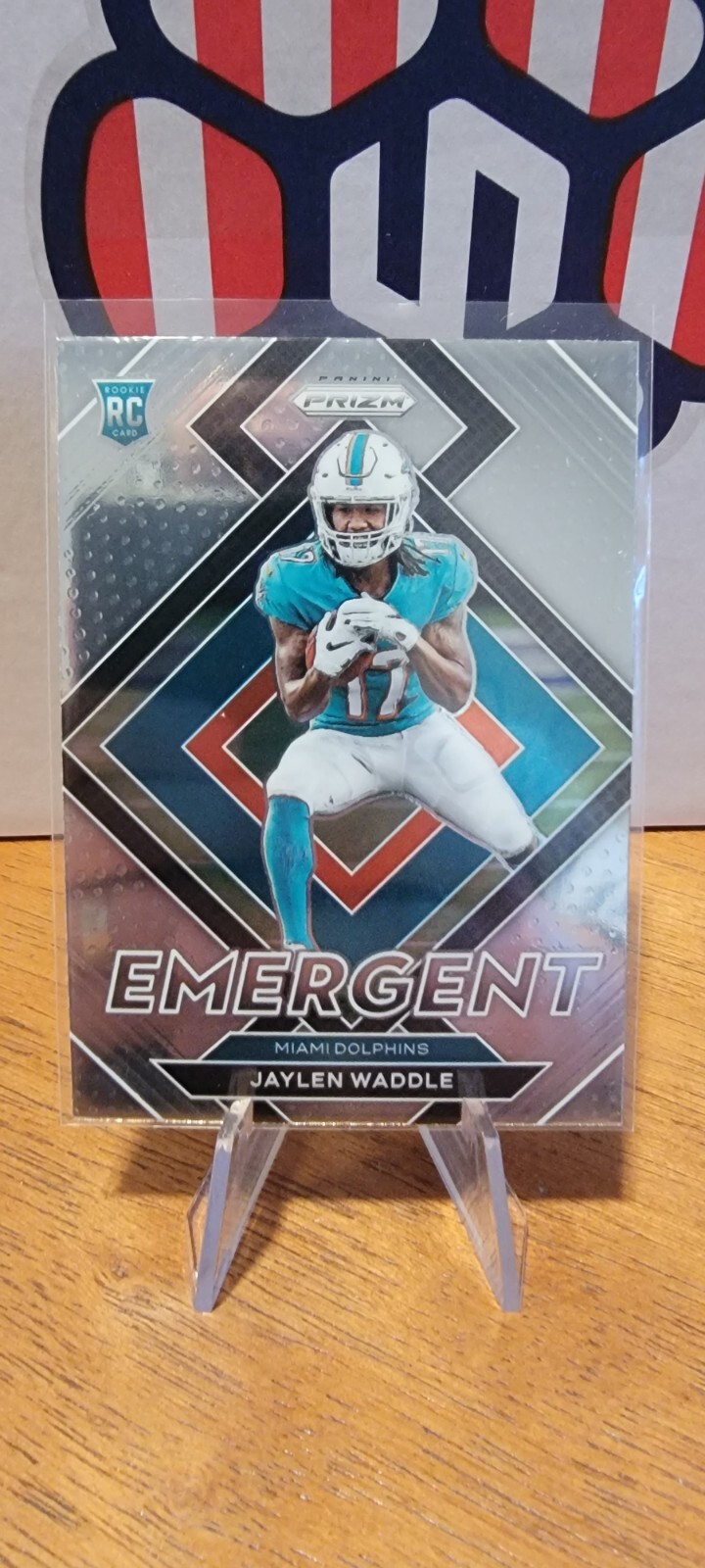 Jaylen Waddle RC Emergent Rookie 2021 Panini Prizm Football Miami Dolphins 🔥🔥