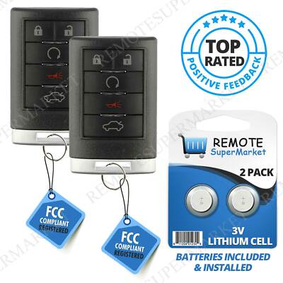 #ad #ad Replacement for Cadillac 06 11 DTS 07 09 SRX 08 10 STS Remote Car Key Fob Pair $27.95