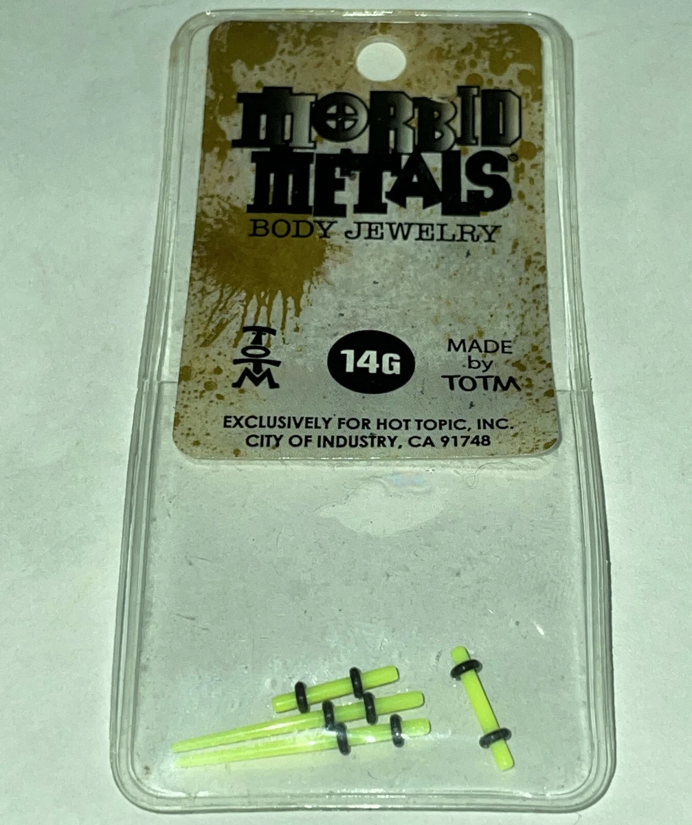 TOTM Tears of the Moon Morbid Metals 4PK Body Jewelry Acrylic 14G