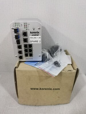 Korenix JETNET 169.200.1.39/ 5010G Spare 2 Compact Ethernet Switch VER.V2.4