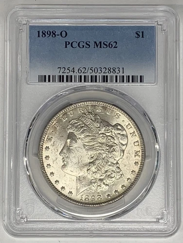 1898-O Morgan Silver Dollar Coin PCGS MS 62 (15) A
