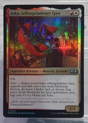 Magic - Aska, selbstgeladener Gast - Uc/Foil/Kreatur - Wildnis von Eldraine - DE