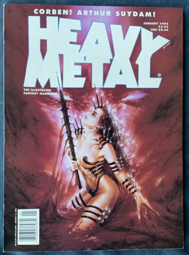 Heavy Metal Magazine Jan 1995 Underground Comics Corben Art