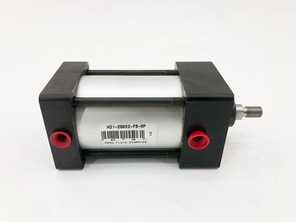 New Mead Fluid Dynamics HD1-250X2-FB-MP Pneumatic Cylinder 2-1/5" Bore - No Box - Image 2 of 4