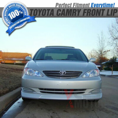 Fits 02-03 Toyota Camry VIP Style Unpainted Front Bumper Lip