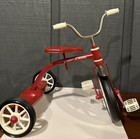 Vintage RADIO FLYER Mini Toy Metal Red Tricycle for Dolls and Stuffed Animals