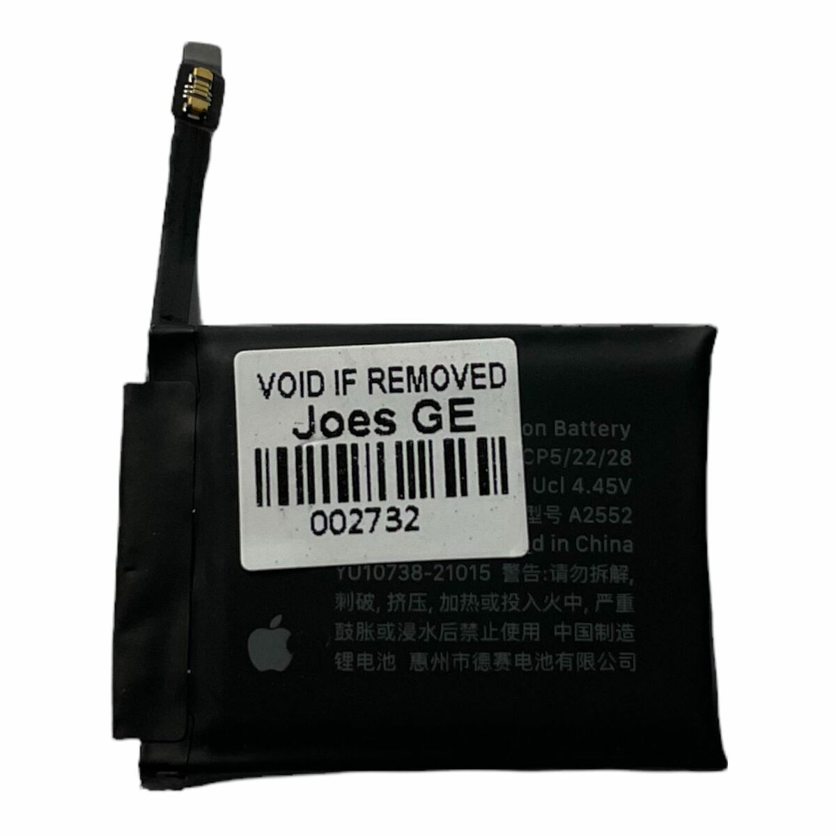 Bateria de Substituição Original A2663 Para Apple Watch Series 7 41mm  284mAh , A2552 Para Series 7 45mm 309mAh + Ferramentas Gratuitas