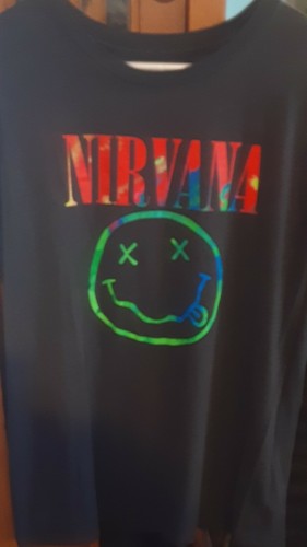 Nirvana T-Shirt Smiley Face Logo 
