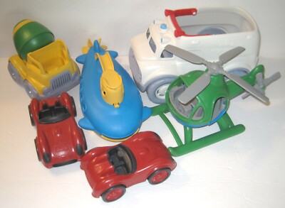 Plastic GREEN TOYS Vehicle Lot