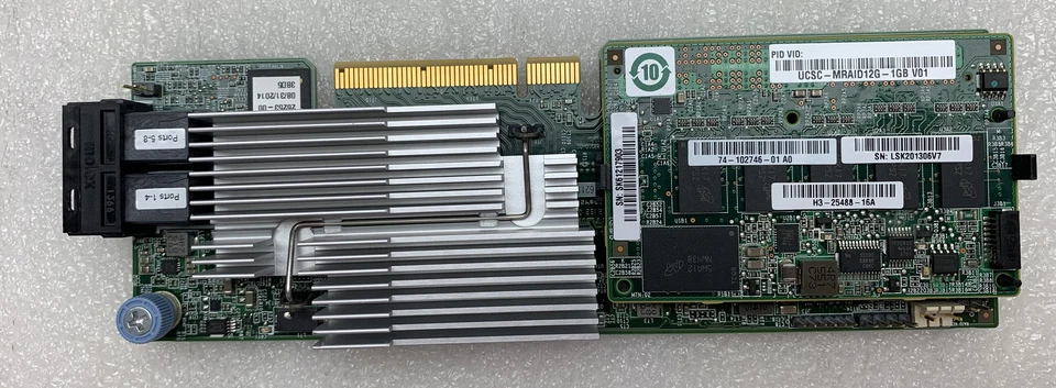 Cisco UCSC-MRAID12G-1GB V02 PCI-E 12Gbps Modular SAS RAID Card w/ Battery - Image 2 of 4